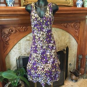 Breezy Floral Purple Layer Dress 10